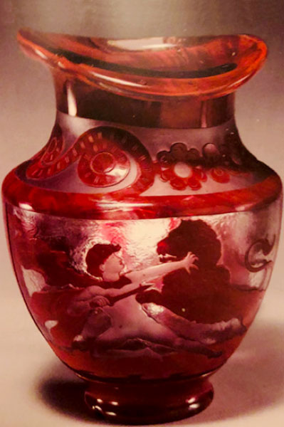 Galle Wheel-Carved Cameo Art Glass Vase